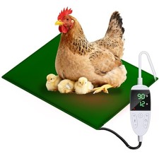 Chicken Heating Pad Chick Brooder Pad Poultry Heated Mat 15.7 x 23.6 inch Green