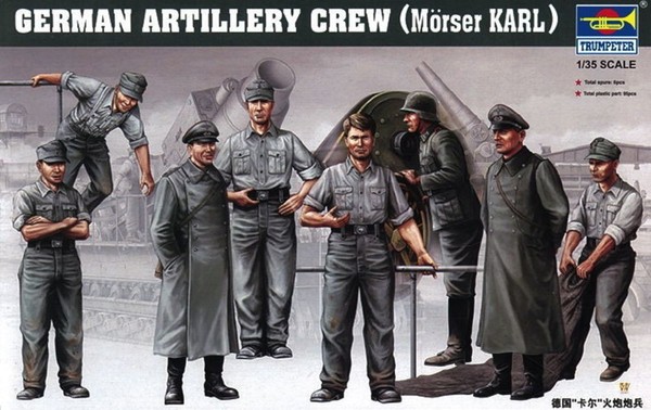 Trumpeter 00409 Deutsche Artillerie Besatzung FüR MöRser Karl, Figuren In 1:35-image