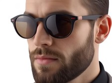 Sunglasses Vintage Style UV400 Men Glasses Street Wear Round Frame 80's 90's