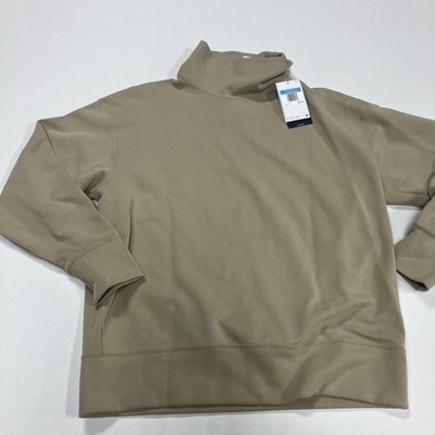 Nike Tech Fleece Oversized Turtleneck Sweatshirt Khaki FB8169-247