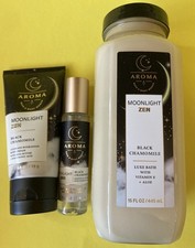 Bath Body Works Set x3 Aroma Moonlight Zen Luxe Bath Wash Body Cream And Mist