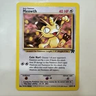 Meowth 62/82 Team Rocket Regular WOTC Vintage Pokemon TCG LP - NM