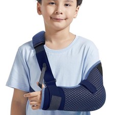 Velpeau Kids Arm Sling Shoulder Immobilizer with Waist Strap, Ventilated  Br...