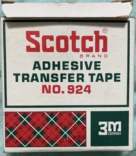 Vintage Brand New ADHESIVE TRANSFER TAPE Scotch Brand 3M NO 924