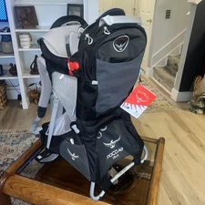 NWT Osprey Poco AG Plus Toddler/Child Carrier Hiking Backpack! Gift! Sun  Shade 