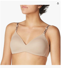 Warner's Women's Wirefree Bra 36D Blissful Benefits Side Smoothing Toasted Almon