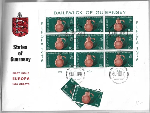 Guernsey Comm/FDC - Europa - Crafts-  1986 (GUE209)