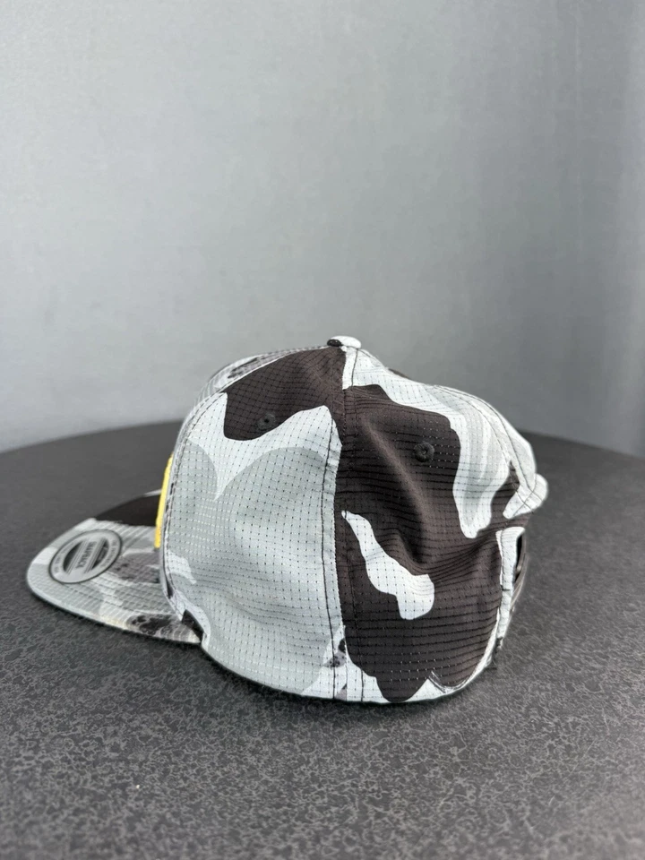 Volcom Hawaii Gray Camo SnapBack Cap With Yellow Embroidery  - Image 4 of 4
