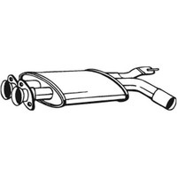 Bosal MittelschalldäMpfer SchalldäMpfer FüR BMW 5Er E34 520I 24V