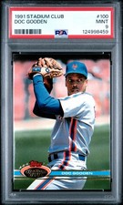 1991 TOPPS STADIUM CLUB #100 DOC GOODEN PSA 9