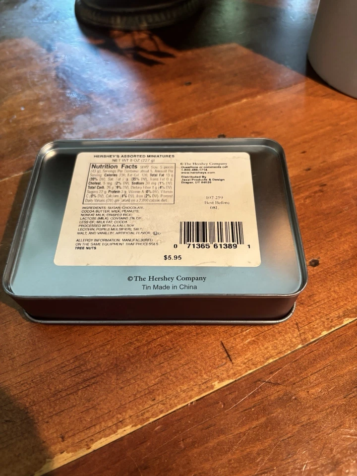 vintage Hershey Chocolate tin solid Nostalgic Metal - Image 2 of 4