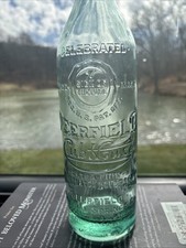 Antique 25 Oz Embossed Deerfield Clubhouse; Deerfield OH Bottle