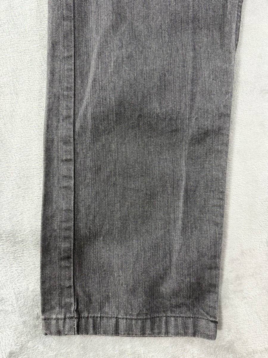 Evolution In Design Jeans Mens 32x32 Grey Denim Straight Fit Y2K