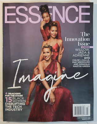 ESSENCE Magazine March 2019 w/ Willow, Jada & Adrienne Red Table