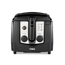 Tower T17002 Deep Fat Fryer with Adjustable Thermostat, 3L, 2300W, Black