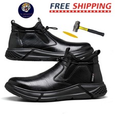 Indestructible Mens Waterproof Work Boots Steel Toe Safety Shoes Non Slip Boots