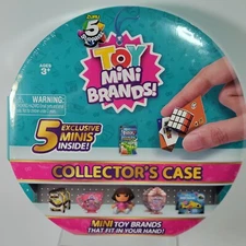 5 Surprise TOY Mini Brands COLLECTORS CASE with 5 Exclusive Toys Sealed New Zuru