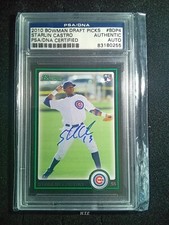 2010 BOWMAN DRAFT PICK  Starlin Castro PSA/DNA Auto Rookie RC Card BDP4 CUBS