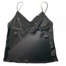 NWOT Vintage Val-Mode Camisole Black Cami Medium Gorgeous