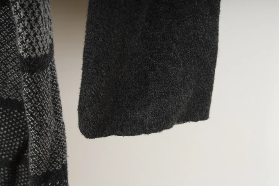 Vestido para mujer Cynthia Rowley grande gris línea A manga larga a rayas pulóver tejido Foto 4 de 4