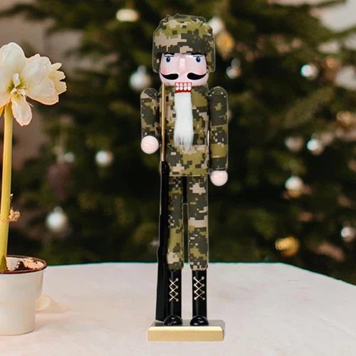 Hellery Nutcracker Desktop Model Nutcracker Desktop Decorative Wooden Nutcrac... - Picture 6 of 12