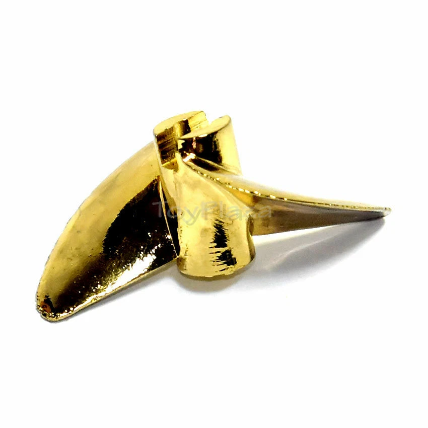 D45xP1.4 Aluminum Two-blade RC Boat Propeller Imitation Gold Plated Bore 4.76mm - Image 4 of 4