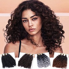 8" Curly Water Wave Braids Twist Crochet Braiding Hair Extensions Ombre as Human