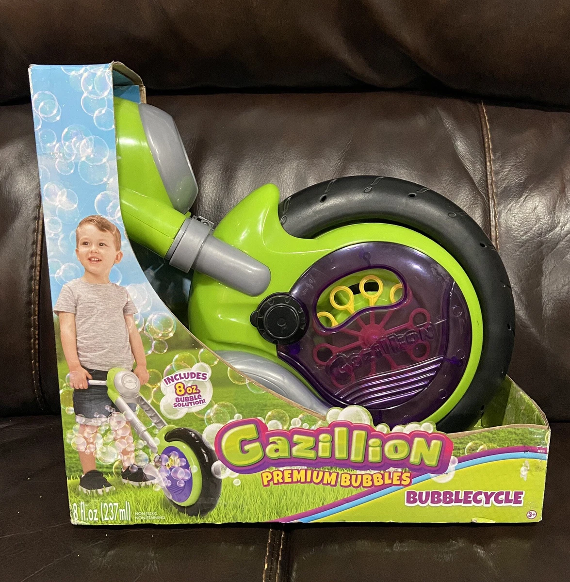 Bubble top cycle toy