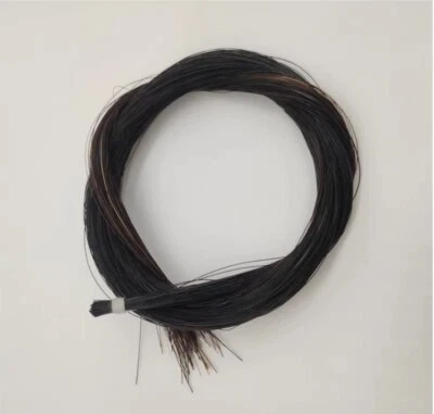 Black Violin Bow Hair Mongolian Horse Tail Enhanced Melodic Sound Quality 82cm - image 1 of 4