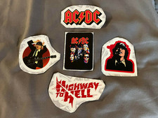 Lot 5 AC/DC 1" to 3 1/4" Band Logo Stickers FAST FREE SHIP Highway to Hell