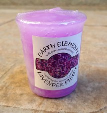 CANDELA PROFUMATA VOTIVA LAVANDA ESTRATTI NATURALI BIO artigianale aromaterapia