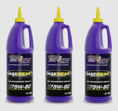 Royal Purple Pack of 3 Max Gear 1 Qt High Performance Gear Oil (With Synerlec)