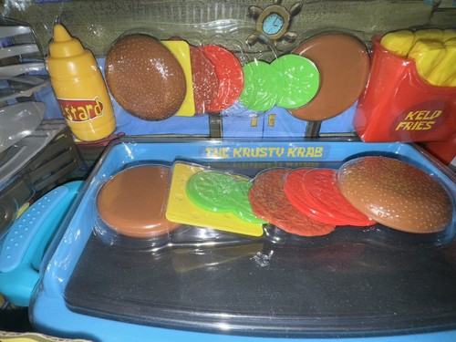 SpongeBob SquarePants Krusty Krab Grill Set Sizzle Sound 32 Pcs New Kids Toy 3Y+ - Picture 3 of 10