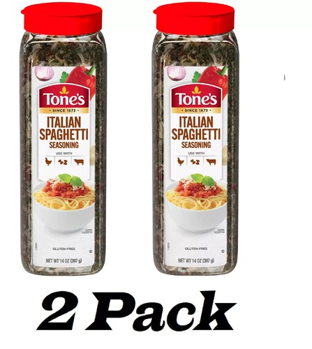2 Pack - Tone's Italian Spaghetti Seasoning Blend 14 oz. - 第 1/5 張圖片