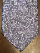 Joseph Abboud Purple Gray 100% Silk Men’s Neck Tie Made In China