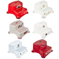 Double Kids Step Stool Children Anti Slip 37cm Frozen Paw Patrol 6 Designs Solid