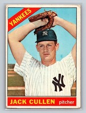 1966 Topps Jack Cullen New York Yankees Card #31 *VG* -C7