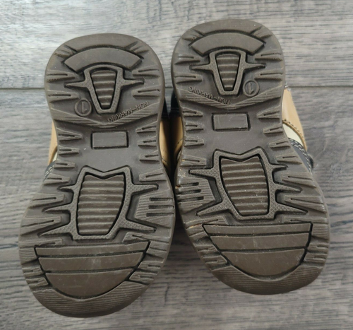 Baby Boy Nwot Faded Glory Size 1 Tan & Brown Cowboy Tennis Shoes - Picture 4 of 5