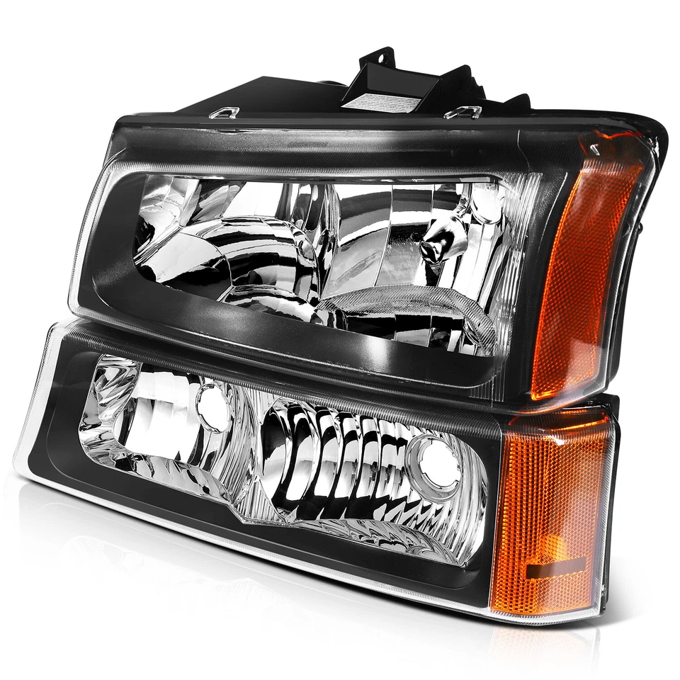 Conjunto de faros laterales conductor y pasajero para Chevy Avalanche 2003-2006 Foto 4 de 4