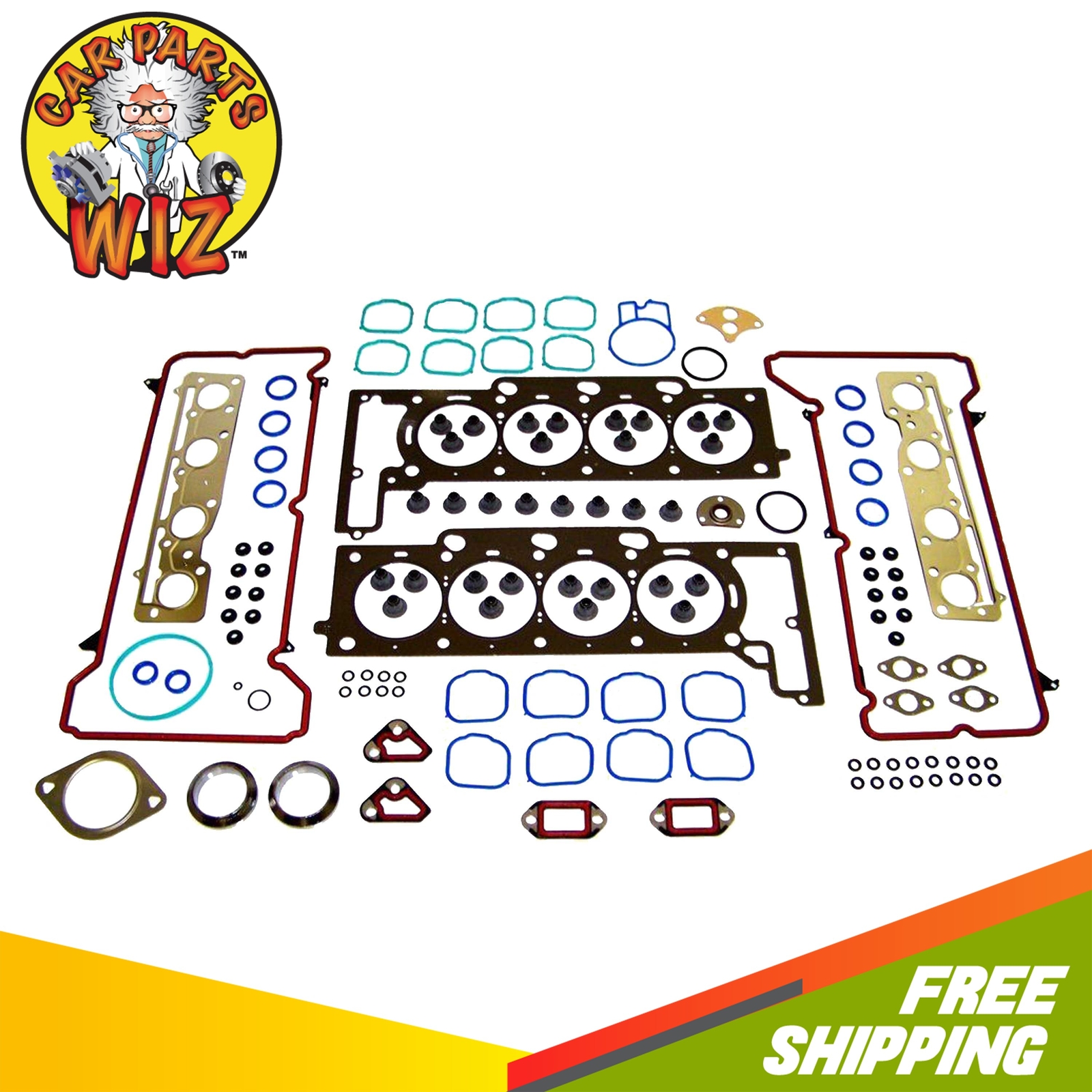 Head Gasket Set Bolts Kit Fits 0203 Cadilac Seville 4.6L V8 DOHC 32v