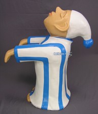 SCHLAFWANDLER FIGUR DACHLÄUFER DACHSCHMUCK GARTENFIGUR DACH FIRSTREITER MÜTZE