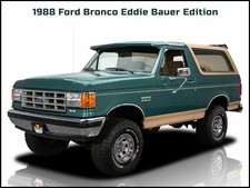 1988 Ford Bronco Eddie Bauer Edition Metal Sign: Free Shipping/Made in USA