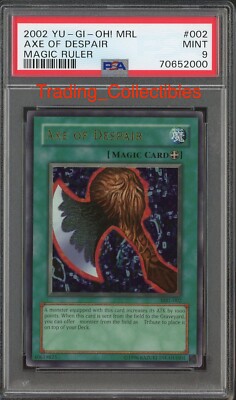 PSA 9 Axe of Despair MRL 002 Magic Ruler Yugioh Card | eBay