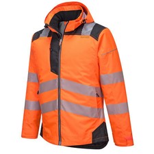 Image of PORTWEST Hi Vis Winter Rain Jacket Waterproof Reflective Safety Work Wear Safety