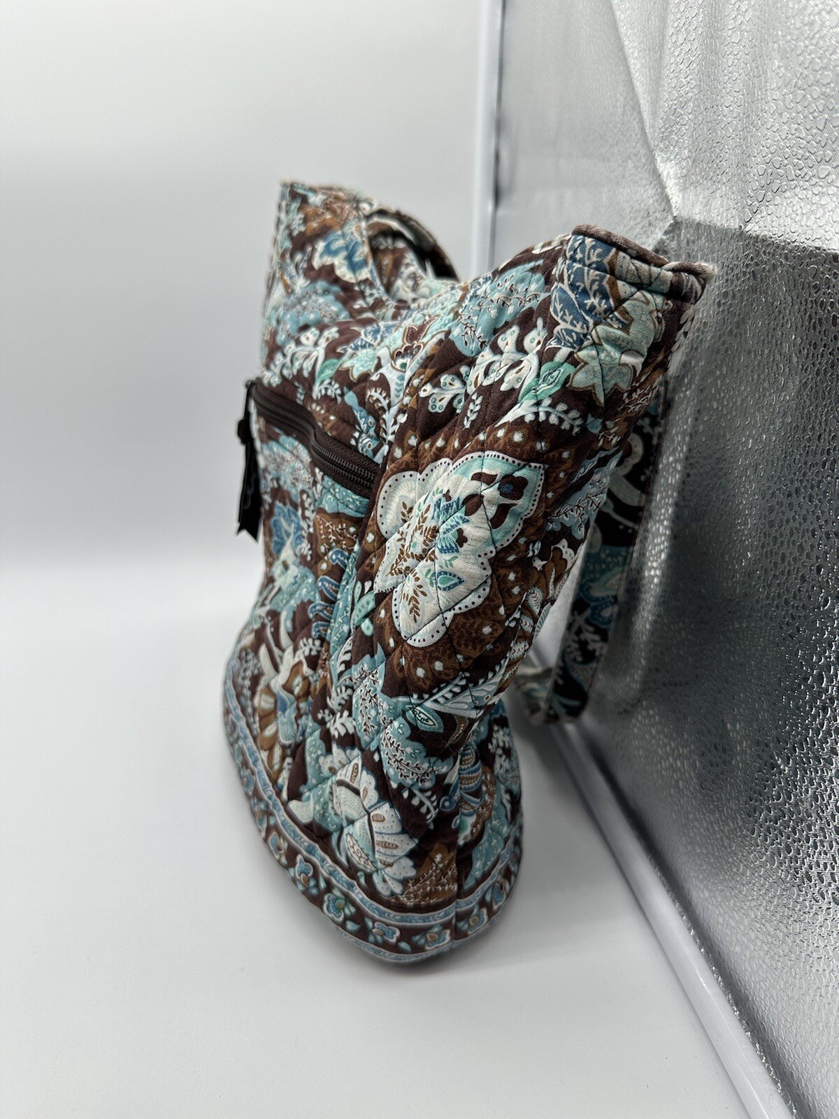 Vera Bradley Java Blue Brown purse ( Poor Conditi… - image 3