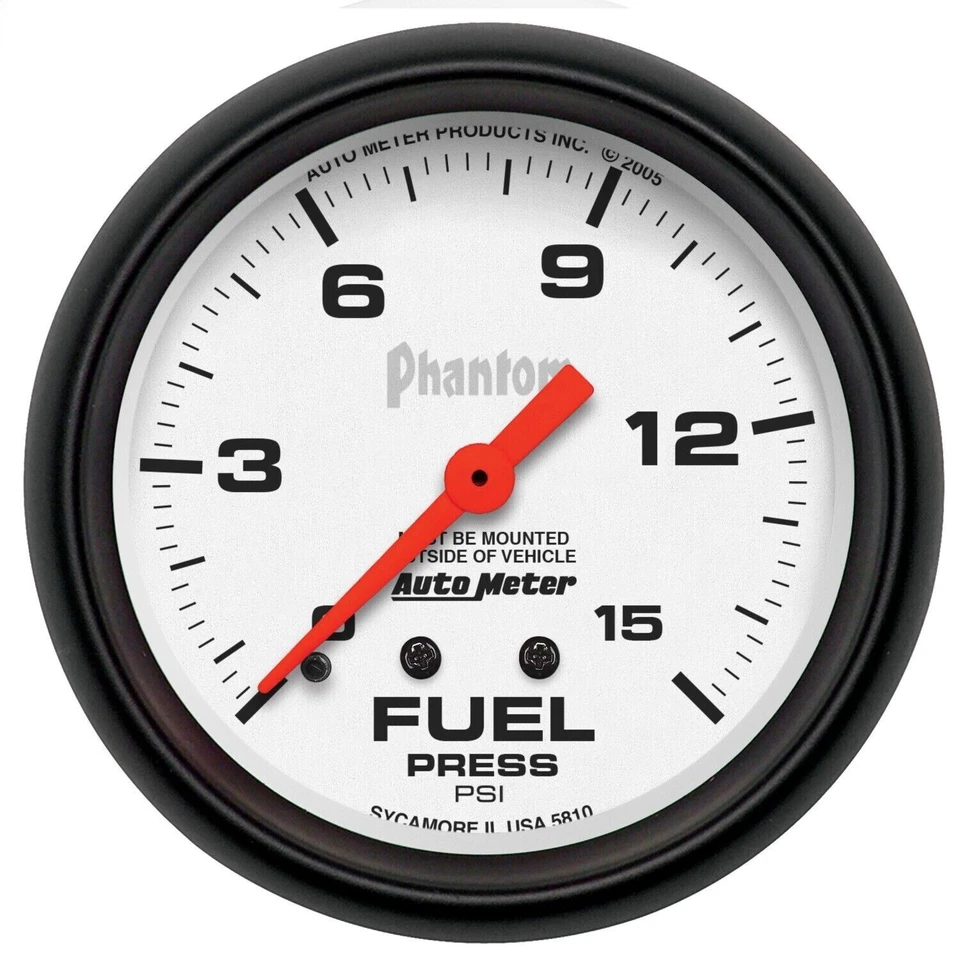AutoMeter 5810 Phantom Mechanical Fuel Pressure Gauge - Image 2 of 4