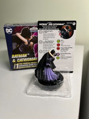 4 SHIP. CHECK DESCRIPTION - Heroclix - Batman and Catwoman - PROMO FIGURE SEALED