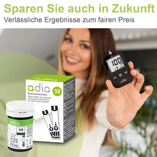 adia Blutzuckerteststreifen, Teststreifen für Diabetiker zur Diabetes-Kontrolle - Bild 5 von 14