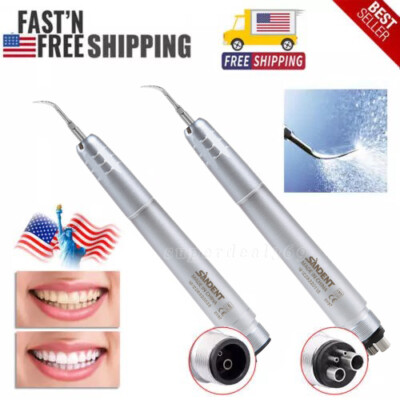 Dental Ultrasonic Air Perio Scaler Handpiece Hygienist 4/2Hole with 3 Tips ns
