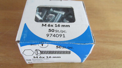 1 Paket Maschinenschrauben 6x16mm Sechskantschrauben inkl. mutter / Kreg M2
